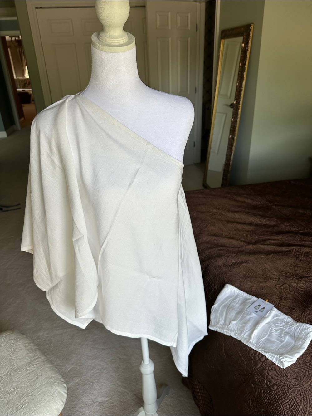 New Baliawear Viral Cape Top- Linen Blend